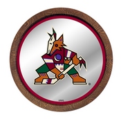 Arizona Coyotes: Barrel Top Mirrored Wall Sign, AGS-NHARIZ-245-01A