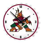Arizona Coyotes: Bottle Cap Lighted Wall Clock, NHARIZ-545-01