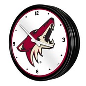 Arizona Coyotes: Illuminated Retro Diner Wall Clock, NHARIZ-550-01