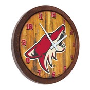 Arizona Coyotes: "Faux" Barrel Top Wall Clock, NHARIZ-560-01