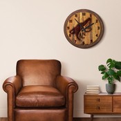 Arizona Coyotes: Branded "Faux" Barrel Top Wall Clock, NHARIZ-560-02