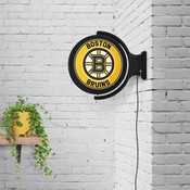 Boston Bruins: Original Round Illuminated Rotating Wall Sign, NHBOST-115-01