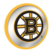Boston Bruins: Modern Disc Mirrored Wall Sign, AGS-NHBOST-235-01A