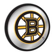 Boston Bruins: Modern Disc Mirrored Wall Sign, AGS-NHBOST-235-01A