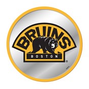 Boston Bruins: Secondary Logo - Modern Disc Mirrored Wall Sign, FNB-NHBOST-235-02A