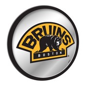 Boston Bruins: Secondary Logo - Modern Disc Mirrored Wall Sign, FNB-NHBOST-235-02A