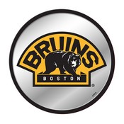 Boston Bruins: Secondary Logo - Modern Disc Mirrored Wall Sign, FNB-NHBOST-235-02A