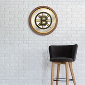 Boston Bruins: Barrel Top Mirrored Wall Sign, AGS-NHBOST-245-01A
