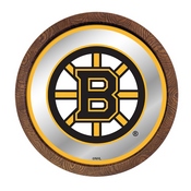 Boston Bruins: Barrel Top Mirrored Wall Sign, AGS-NHBOST-245-01A