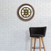 Boston Bruins: Barrel Top Mirrored Wall Sign, AGS-NHBOST-245-01A