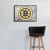 Boston Bruins: Team Spirit - Framed Mirrored Wall Sign, FNB-NHBOST-265-02A