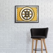 Boston Bruins: Team Spirit - Framed Mirrored Wall Sign, FNB-NHBOST-265-02A