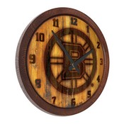 Boston Bruins: Branded "Faux" Barrel Top Wall Clock, NHBOST-560-02
