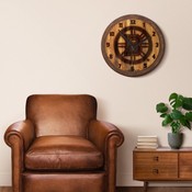Boston Bruins: Branded "Faux" Barrel Top Wall Clock, NHBOST-560-02