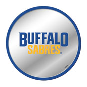 Buffalo Sabers: Secondary Logo - Modern Disc Mirrored Wall Sign