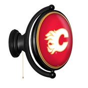 Calgary Flames: Original Oval Illuminated Rotating Wall Sign, NHCALG-125-01