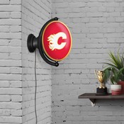 Calgary Flames: Original Oval Illuminated Rotating Wall Sign, NHCALG-125-01