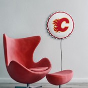 Calgary Flames: Bottle Cap Wall Light, NHCALG-215-01