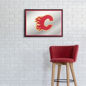 Calgary Flames: Framed Mirrored Wall Sign, AGS-NHCALG-265-01A