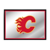 Calgary Flames: Framed Mirrored Wall Sign, AGS-NHCALG-265-01A
