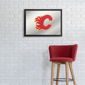 Calgary Flames: Framed Mirrored Wall Sign, AGS-NHCALG-265-01A