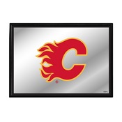 Calgary Flames: Framed Mirrored Wall Sign, AGS-NHCALG-265-01A