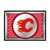 Calgary Flames: Team Spirit - Framed Mirrored Wall Sign, FNB-NHCALG-265-02A