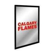 Calgary Flames: Logo - Framed Mirrored Wall Sign, AGS-NHCALG-275-01A
