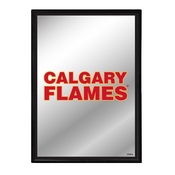 Calgary Flames: Logo - Framed Mirrored Wall Sign, AGS-NHCALG-275-01A