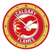 Calgary Flames: Modern Disc Wall Clock, NHCALG-510-01