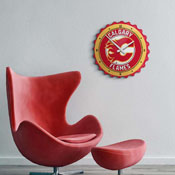 Calgary Flames: Bottle Cap Wall Clock, NHCALG-540-01