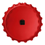 Calgary Flames: Bottle Cap Wall Clock, NHCALG-540-01