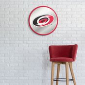 Carolina Hurricanes: Modern Disc Mirrored Wall Sign, AGS-NHCARH-235-01A