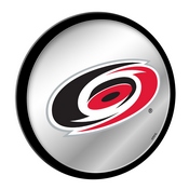Carolina Hurricanes: Modern Disc Mirrored Wall Sign, AGS-NHCARH-235-01A