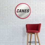 Carolina Hurricanes: Secondary Logo - Modern Disc Mirrored Wall Sign, FNB-NHCARH-235-02A