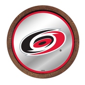 Carolina Hurricanes: Barrel Top Mirrored Wall Sign, AGS-NHCARH-245-01A