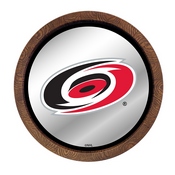 Carolina Hurricanes: Barrel Top Mirrored Wall Sign, AGS-NHCARH-245-01A