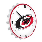 Carolina Hurricanes: Bottle Cap Lighted Wall Clock, NHCARH-545-01