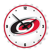 Carolina Hurricanes: Bottle Cap Lighted Wall Clock, NHCARH-545-01