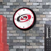 Carolina Hurricanes: Illuminated Retro Diner Wall Clock, NHCARH-550-01