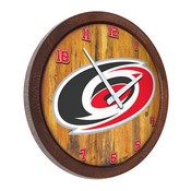 Carolina Hurricanes: "Faux" Barrel Top Wall Clock, NHCARH-560-01
