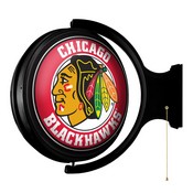 Chicago Blackhawks: Original Round Illuminated Rotating Wall Sign, NHCHIC-115-01