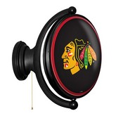 Chicago Blackhawks: Original Oval Illuminated Rotating Wall Sign, NHCHIC-125-01