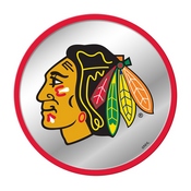 Chicago Blackhawks: Modern Disc Mirrored Wall Sign, AGS-NHCHIC-235-01A