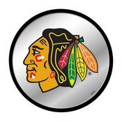 Chicago Blackhawks: Modern Disc Mirrored Wall Sign, AGS-NHCHIC-235-01A
