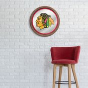 Chicago Blackhawks: Barrel Top Mirrored Wall Sign, AGS-NHCHIC-245-01A