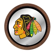 Chicago Blackhawks: Barrel Top Mirrored Wall Sign, AGS-NHCHIC-245-01A