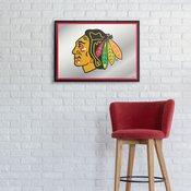 Chicago Blackhawks: Framed Mirrored Wall Sign, AGS-NHCHIC-265-01A