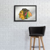 Chicago Blackhawks: Framed Mirrored Wall Sign, AGS-NHCHIC-265-01A