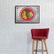 Chicago Blackhawks: Team Spirit - Framed Mirrored Wall Sign, FNB-NHCHIC-265-02A